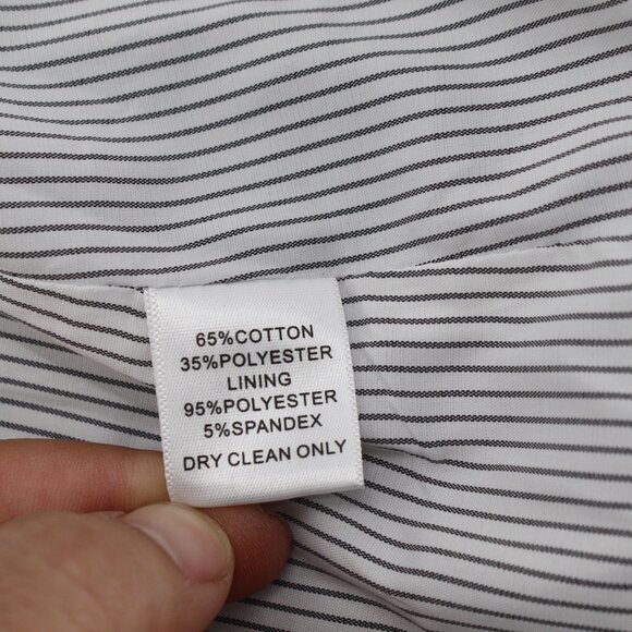 NWT Gibson Blazer Women's large Notch Collar One Button Black Cotton Blend work - Picture 11 of 12